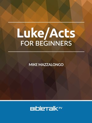 cover image of Luke / Acts for Beginners